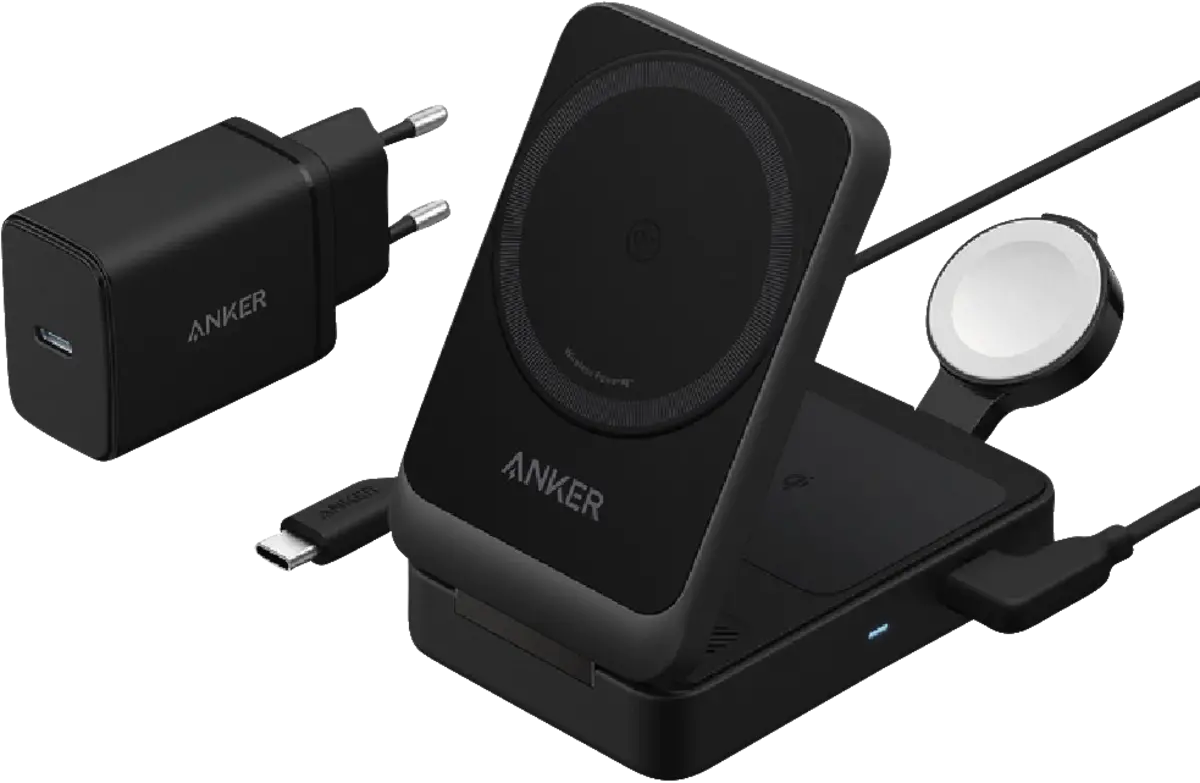 MagGo Wireless Charger (15W, Foldable 3-in-1)