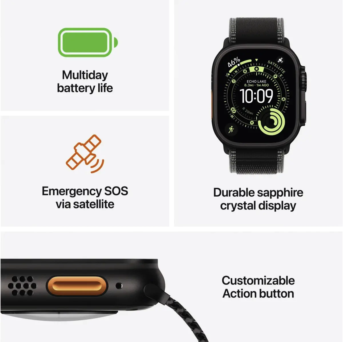 Watch Ultra 3 GPS + Cellular, 49mm, Titan, Gr. M/L