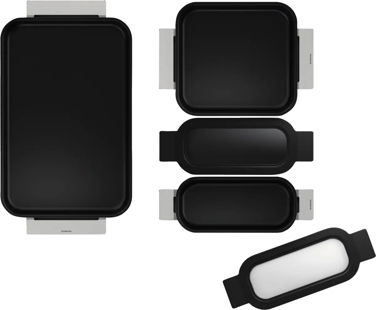 HEZ9FF040 Flex pan set, 4 stuks (2xS, 1xM, 1xL)