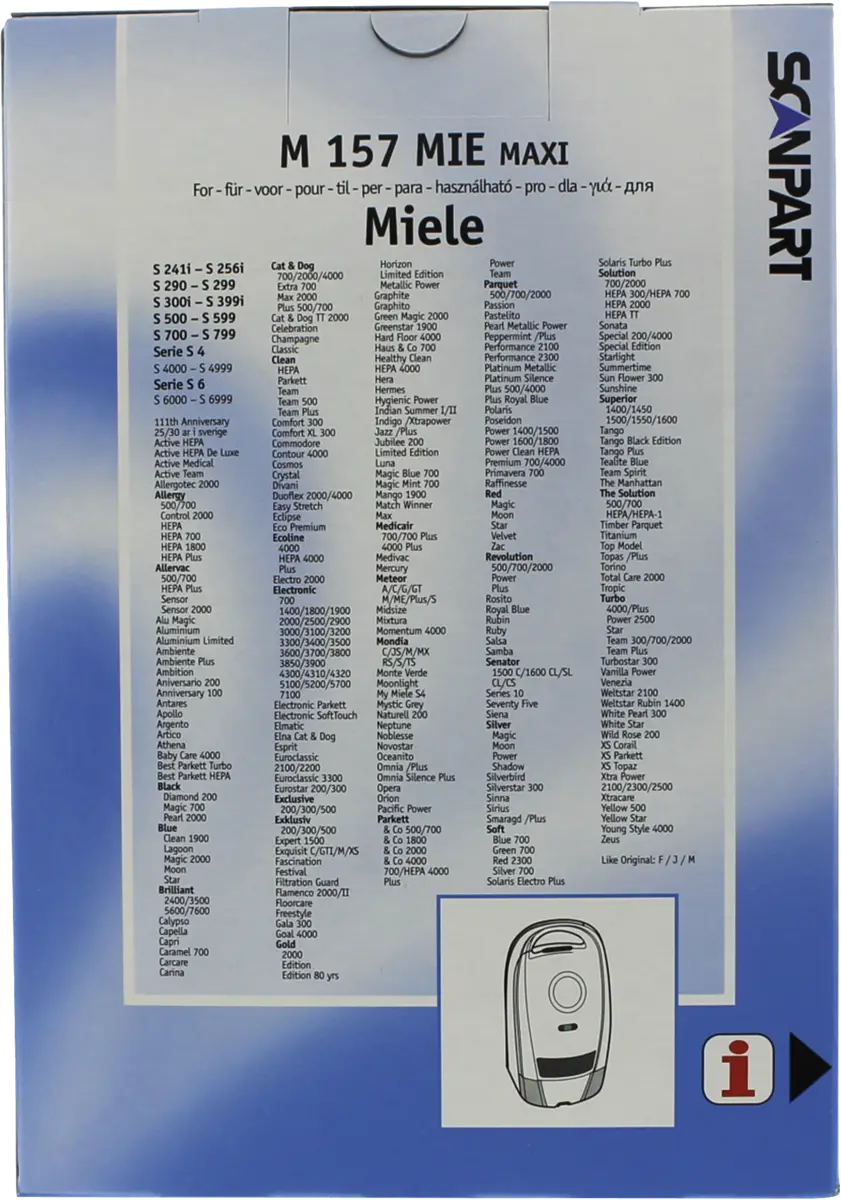 2687426157 Stofzak Miele F/J/M Maxi