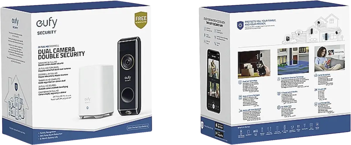 Video Doorbell Dual (2K, Battery-Powered)