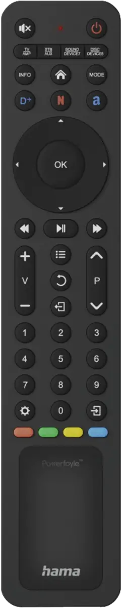 Univ. tv-afstandsbediening, infr., zonne-en., 8 apparaten