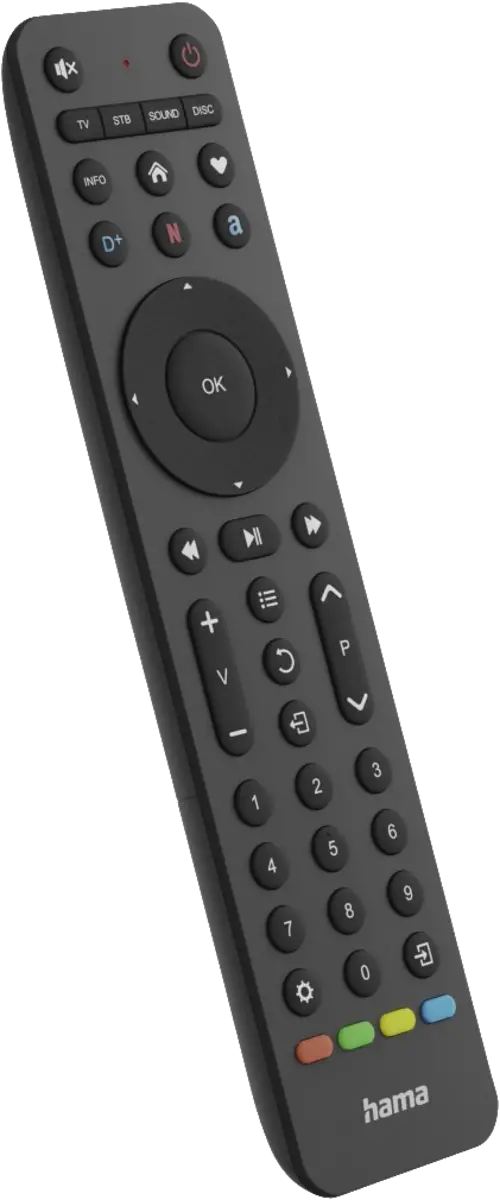 Universele tv-afstandsbediening, infr., voor 4 apparaten