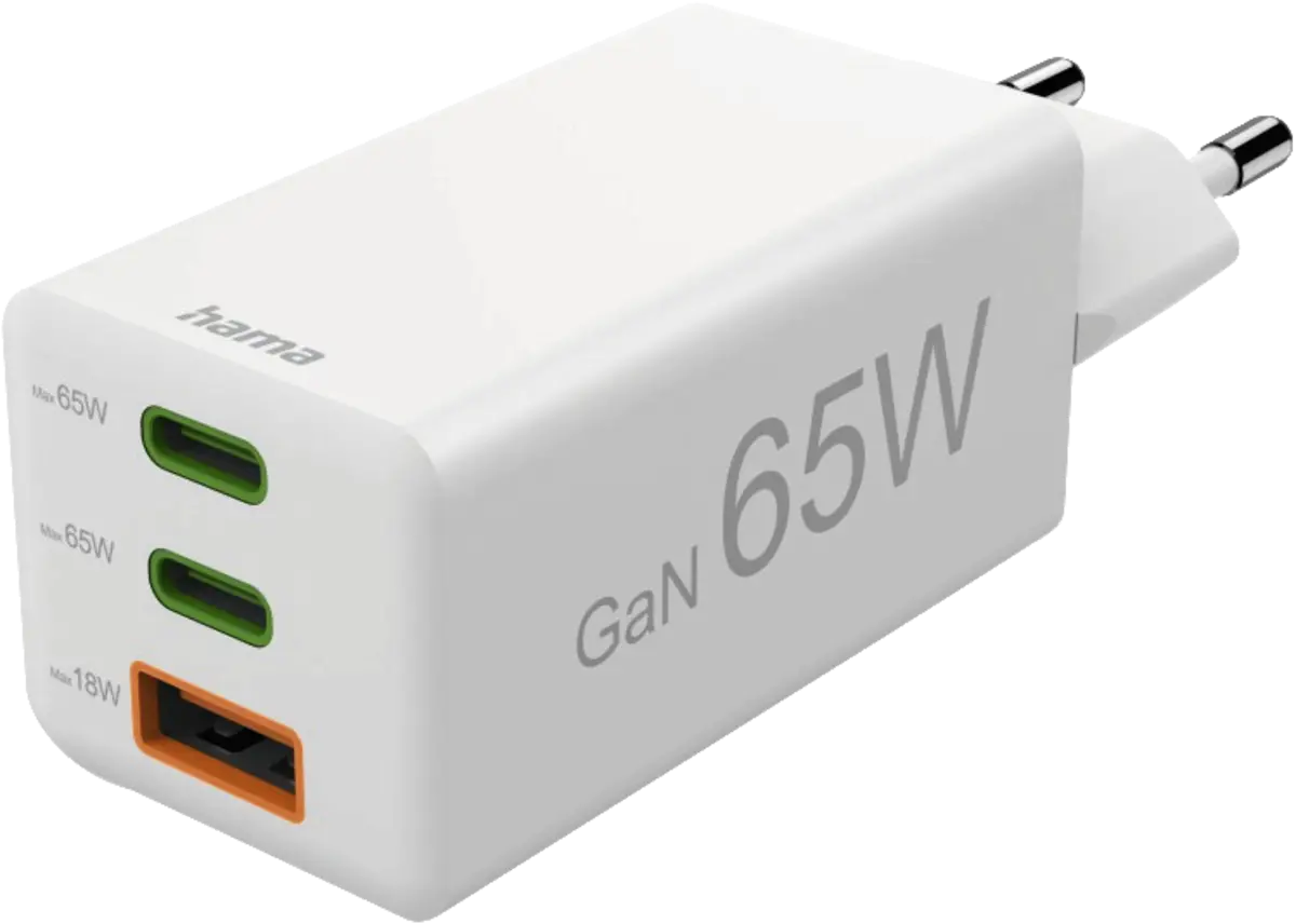 201996 Mini-Lader, GaN, 2 USB-C+1 A, 65W
