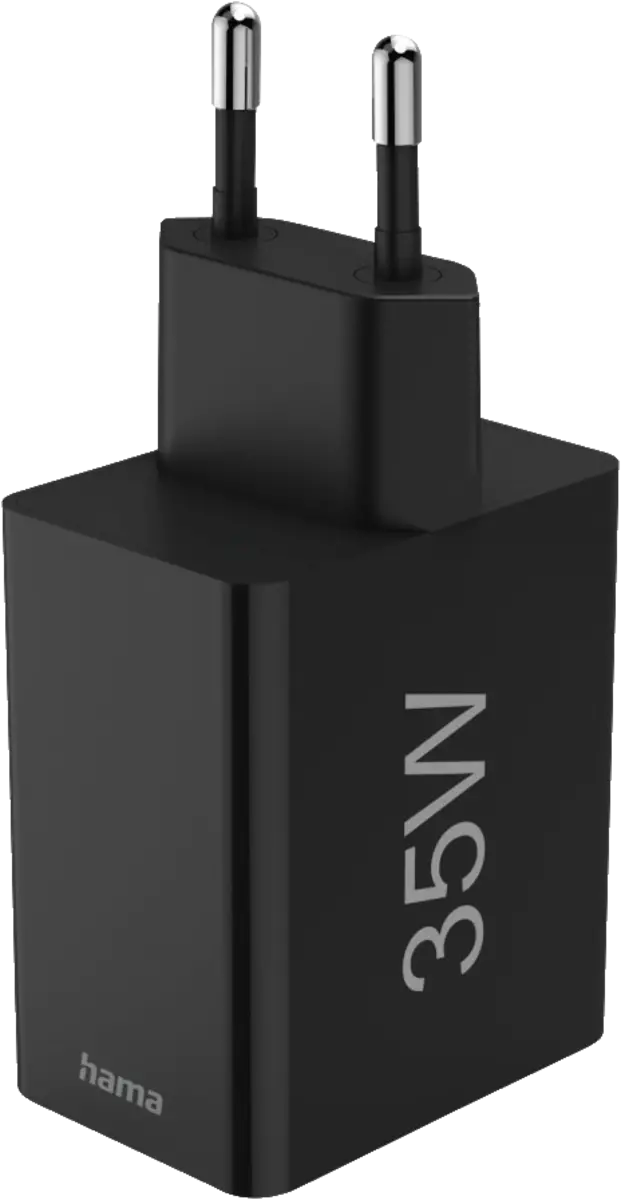 Snellader, 1x USB-C PD, 3x USB-A, mini-oplader, 35W