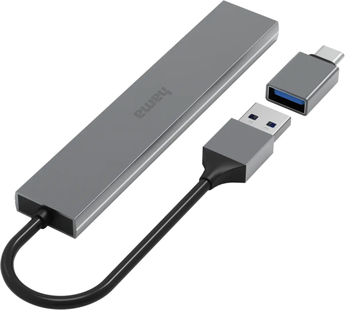 USB-hub, 4-poorts, USB 3.2 Gen1, 5 Gbit/s, USB-C adapter