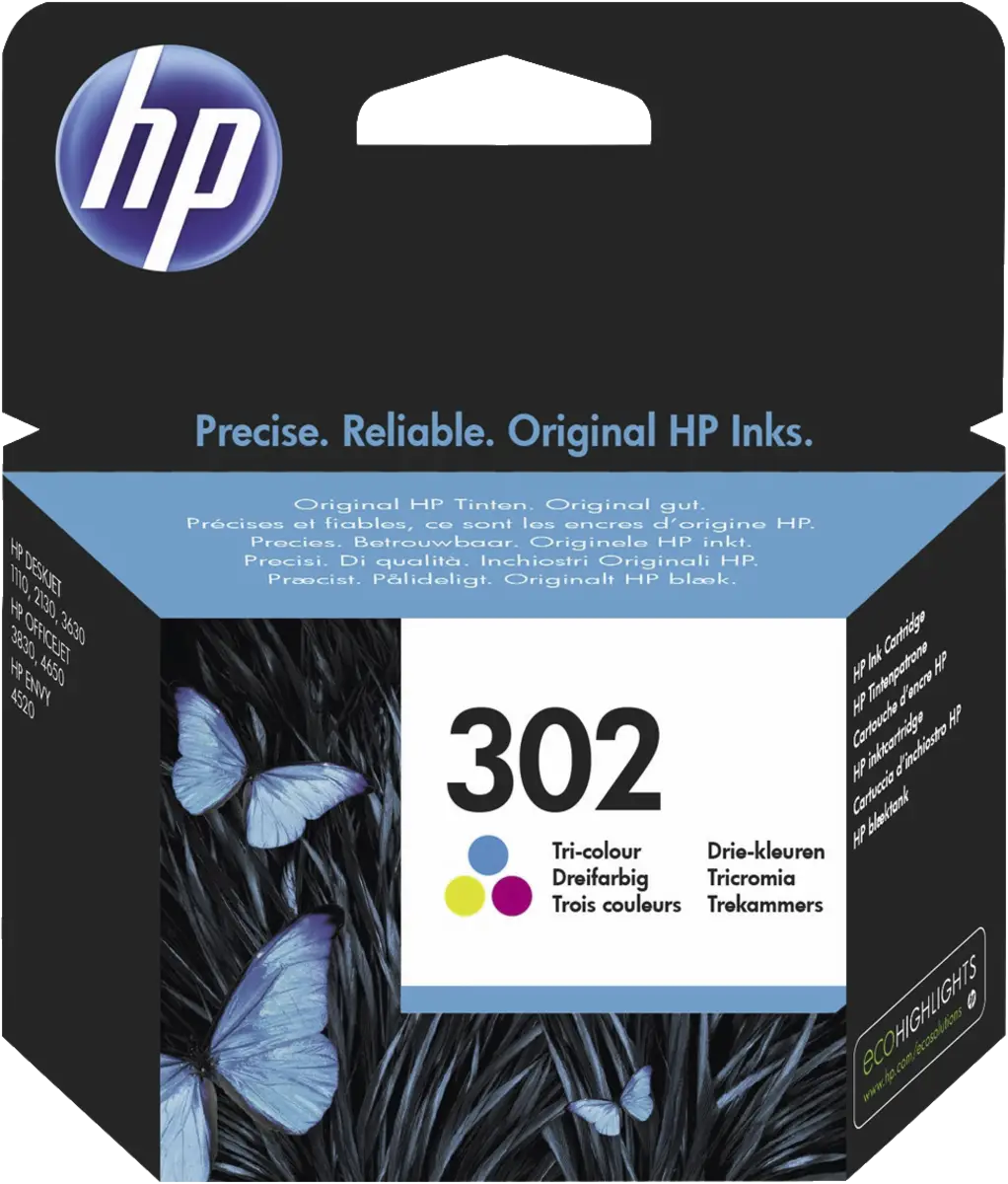 HP 302 ink color