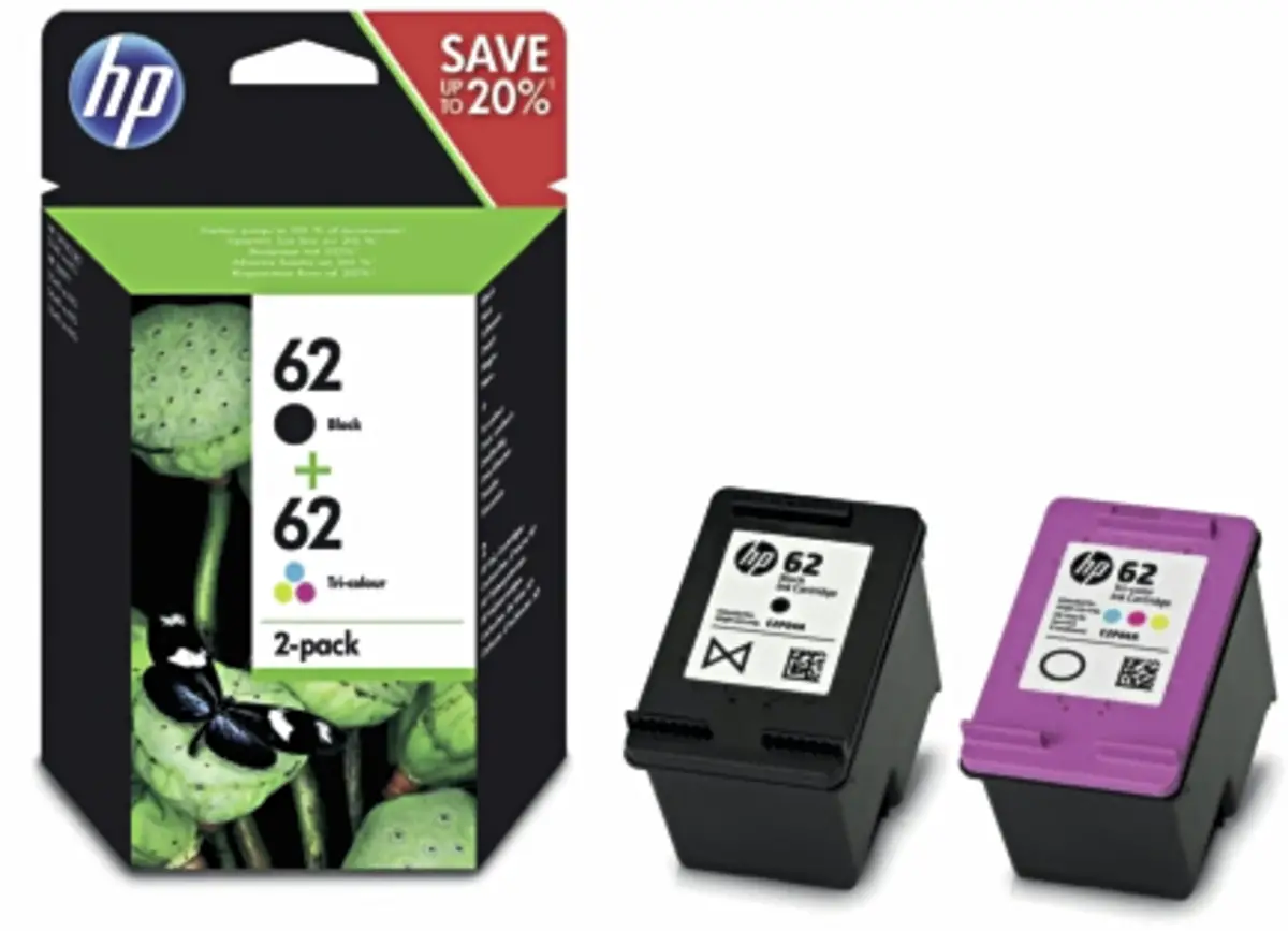 HP 62 ink combo 2pack black/color