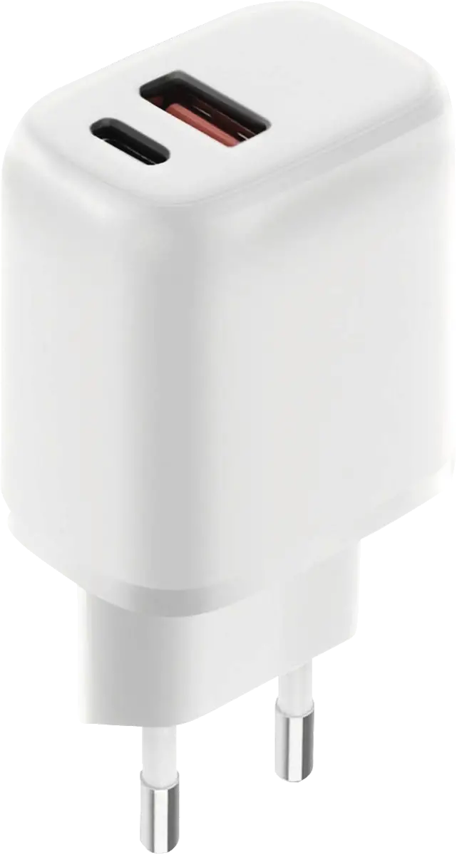 Wall Charger Dual USB-C/USB-A 20W