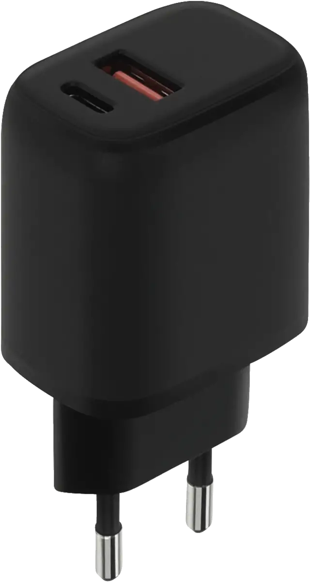 Wall Charger Dual USB-C/USB-A 20W