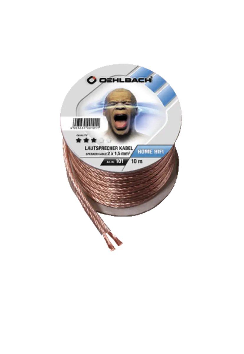 Speaker Cable 2x1,50mm² 10m spool