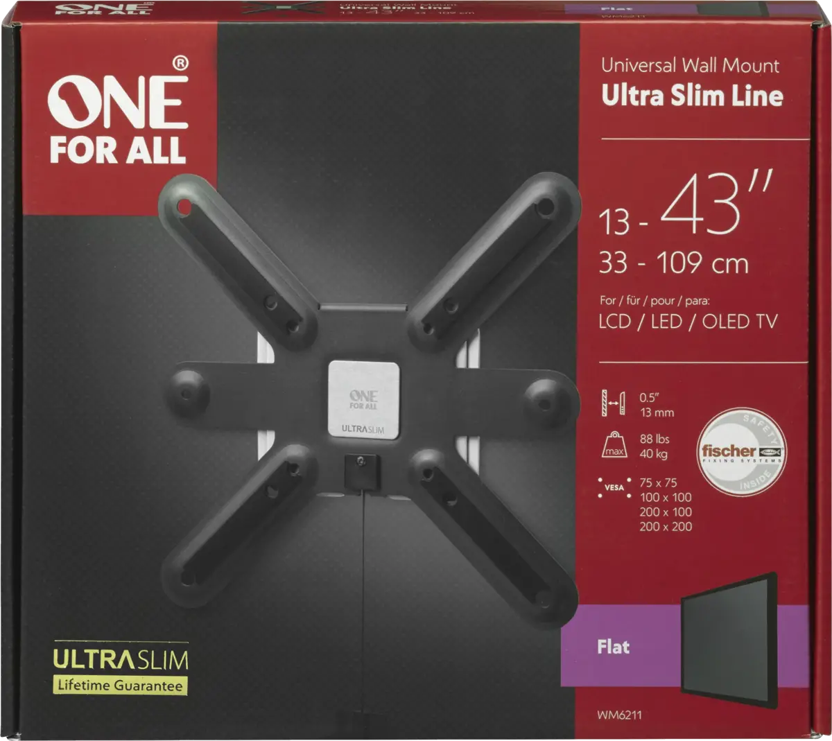 WM6211 TV Beugel Flat