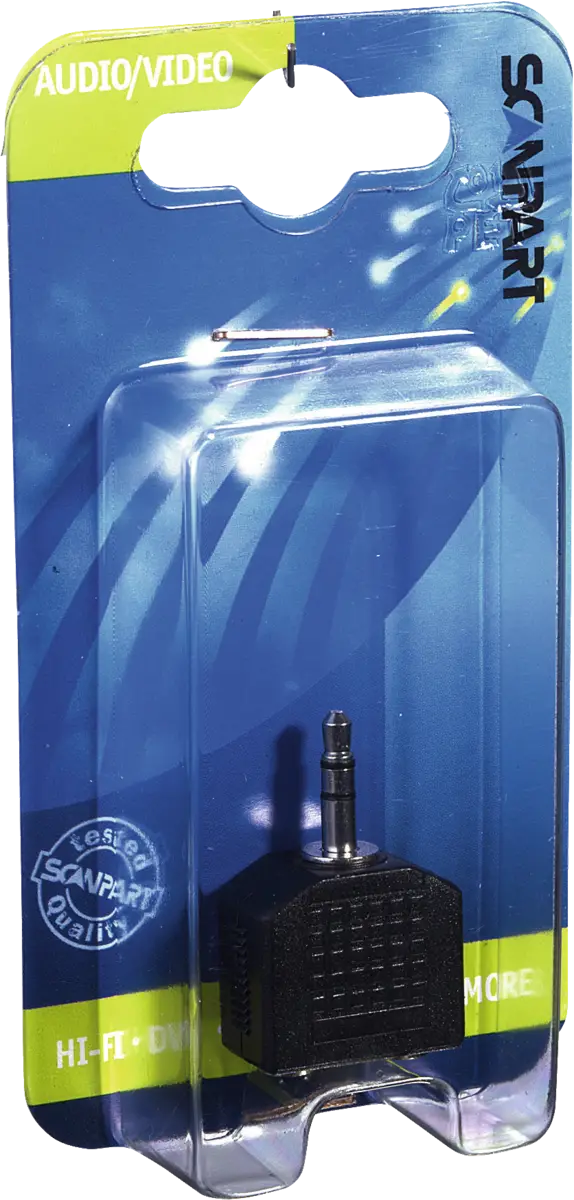 ADAPTER 2X3.5(F)-3.5(M) STEREO