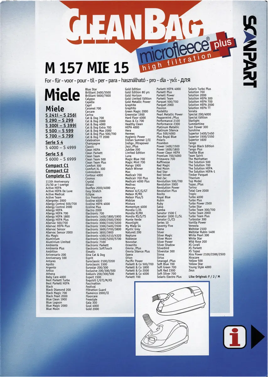 2682226157 Stofzak Miele F/J/M micro+