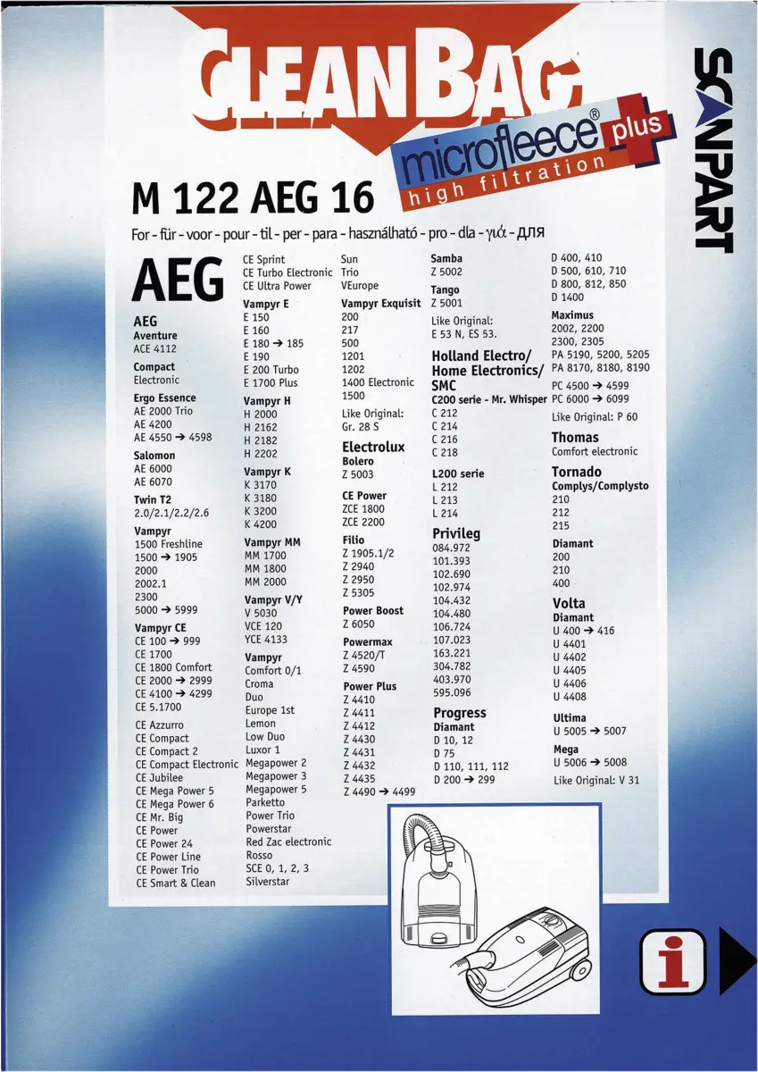 2682232122 Stofzak AEG GR.28 micro+