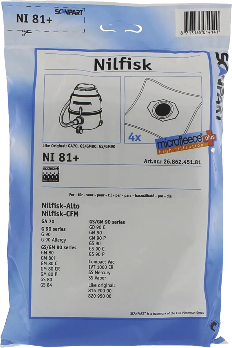 2686245181 Stofzak Nilfisk GS80-90 micro+