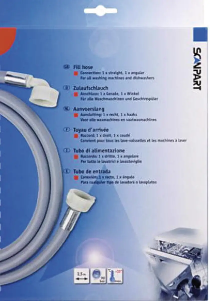 AANVOERSLANG 2.5M 1XHAAKS