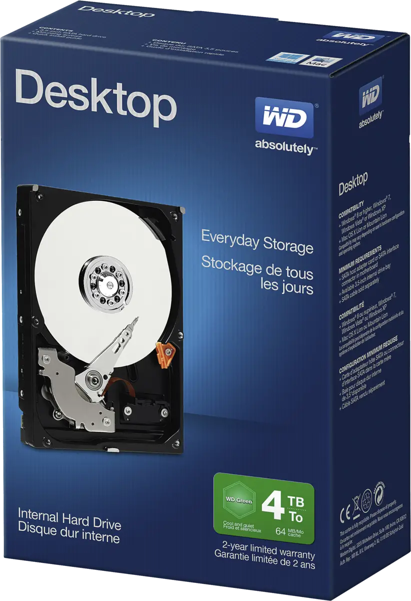 WD Blue Desktop 4TB Retail Kit