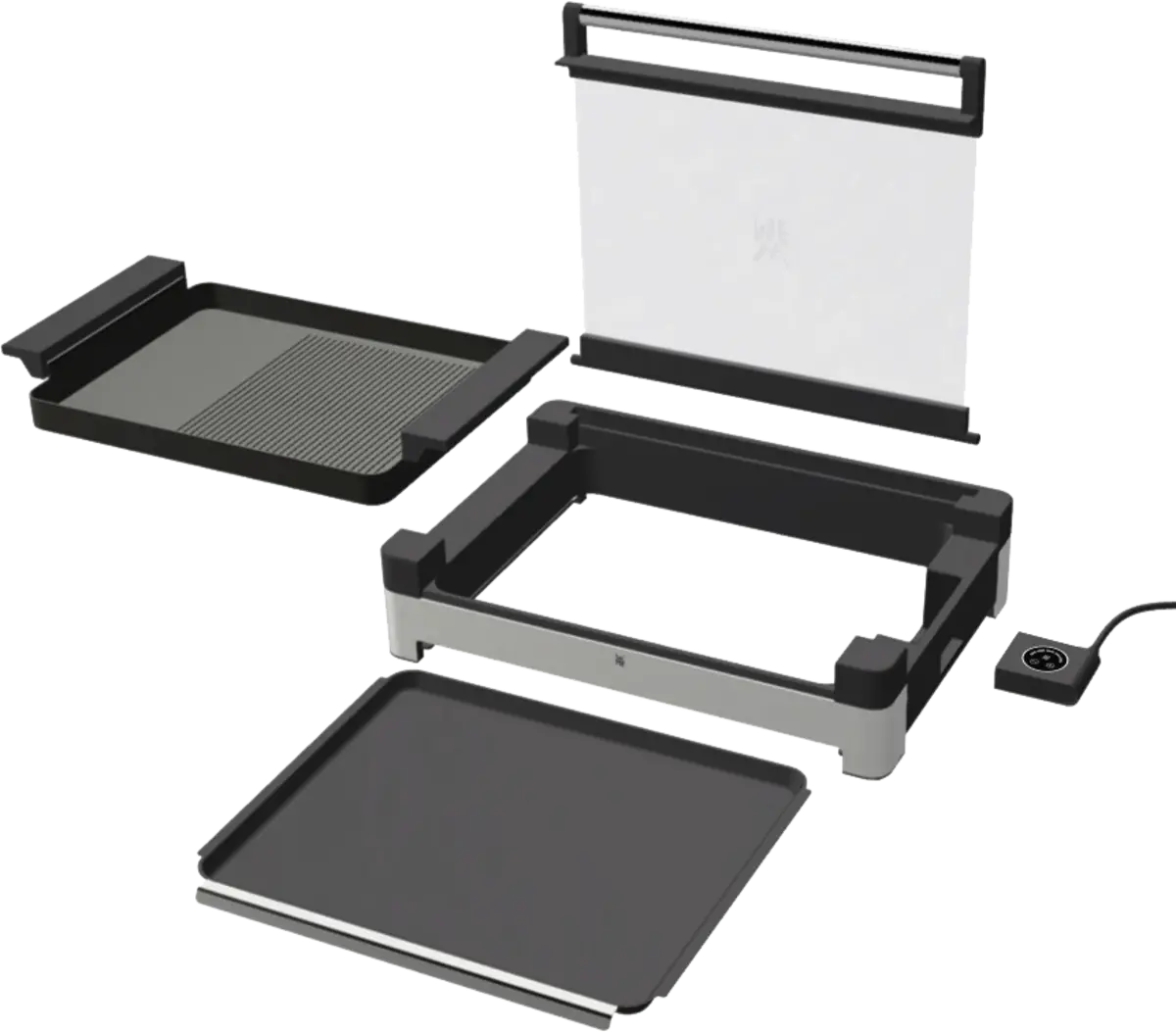 LONO tafelgrill met glazen deksel