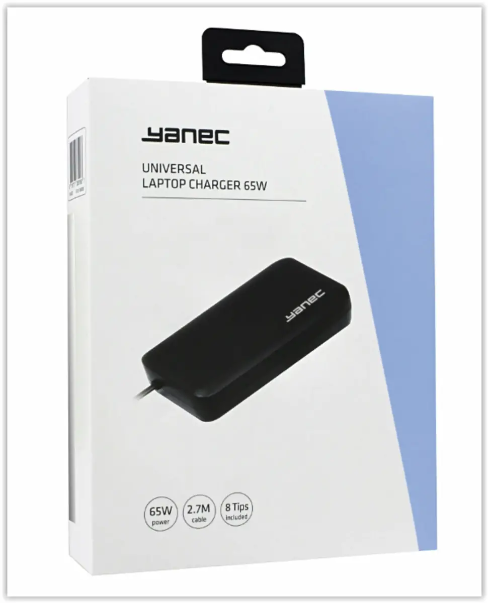 Universele Laptop AC Adapter 65W met 8 tips