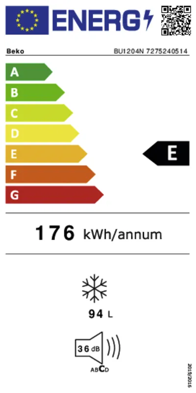 Beko BU1204N energielabel
