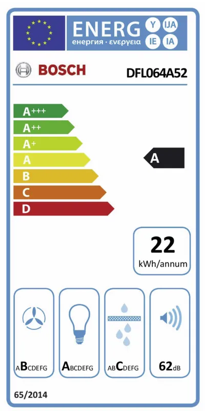Bosch DFL064A52 energielabel