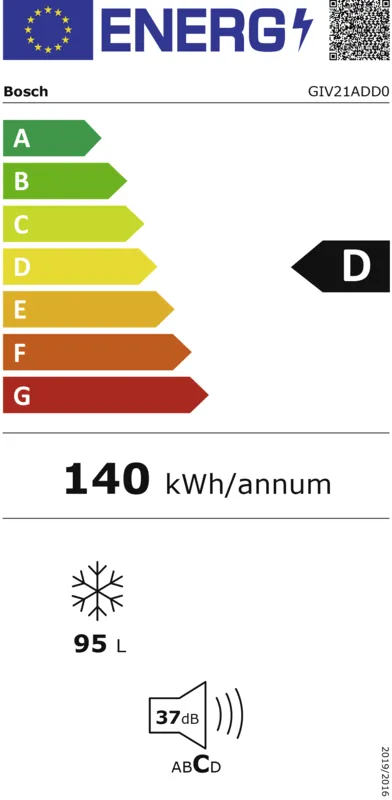 Bosch GIV21ADD0 energielabel