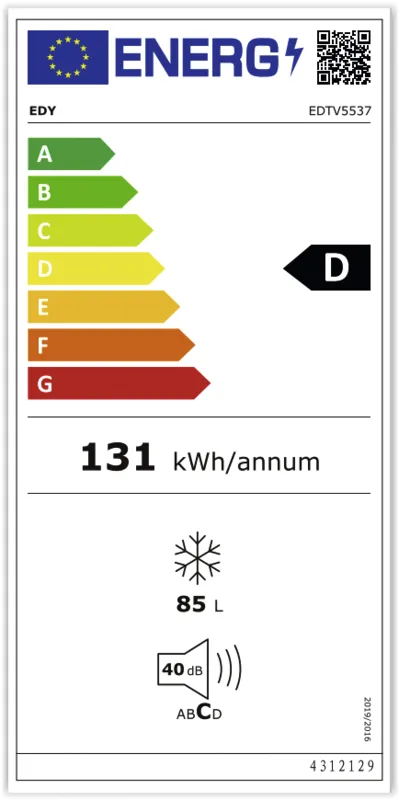 EDY EDTV5537 energielabel