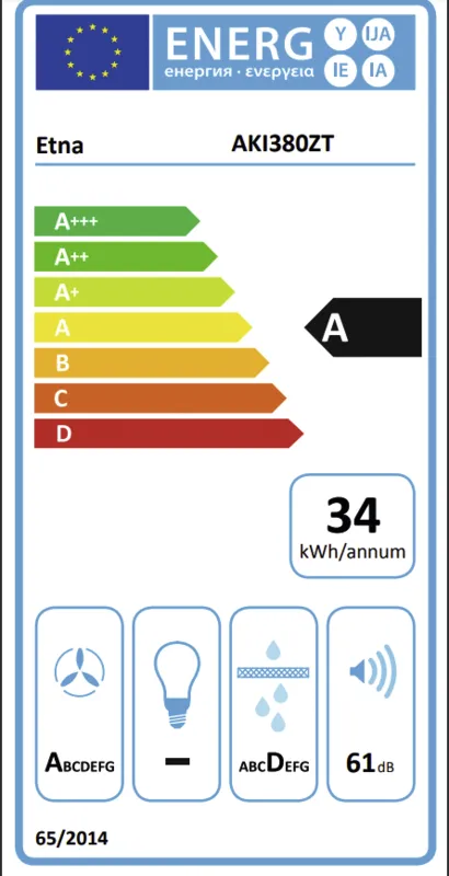 Etna AKI380ZT energielabel