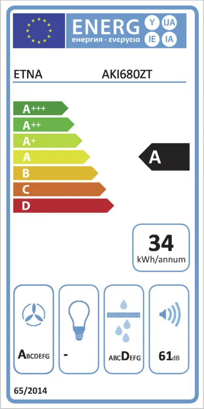 Etna AKI680ZT energielabel