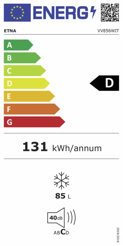 Etna VV856WIT energielabel