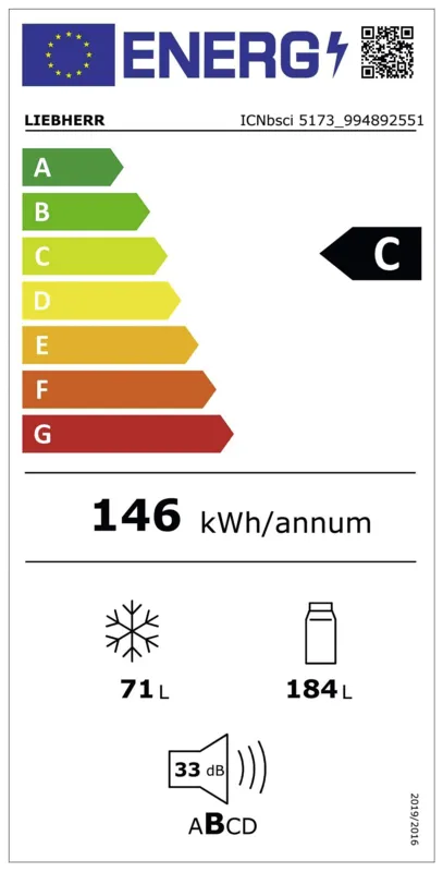 Liebherr ICNbsci 5173 energielabel