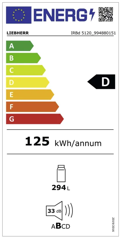 Liebherr IRBd 5120-22 energielabel
