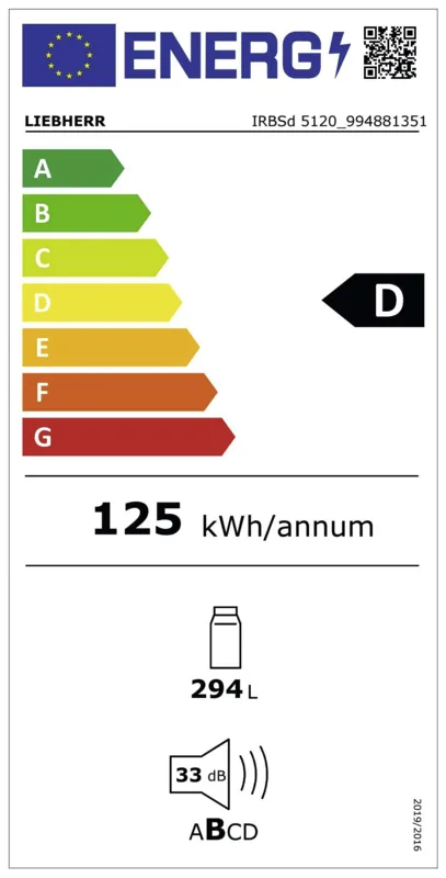 Liebherr IRBSd 5120-22 energielabel
