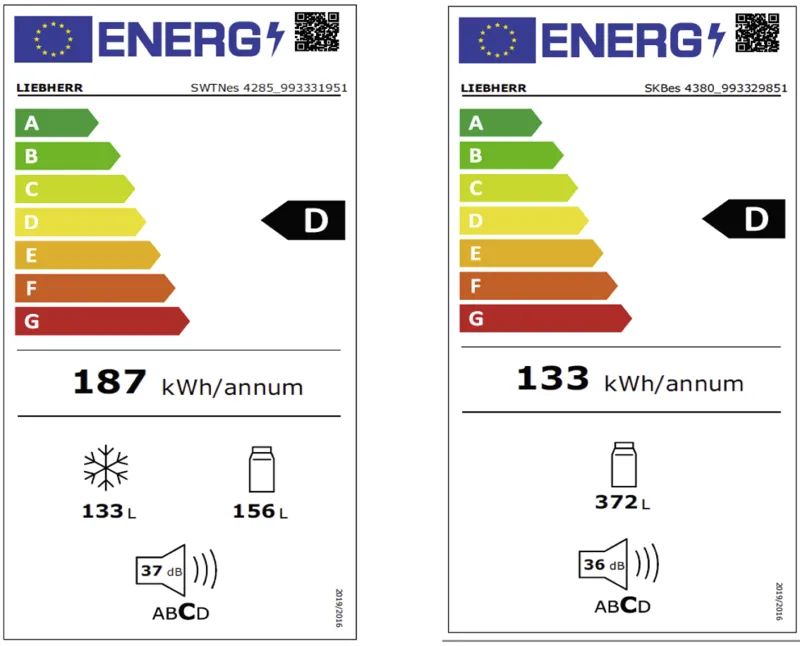 Liebherr SBSes 8496-21 (SWTNes 4285-21+SKBes 4380-21) energielabel