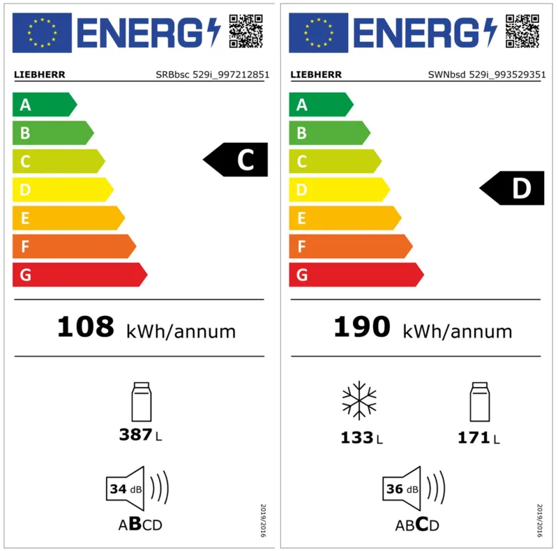 Liebherr XRCbs 5295-20 (SWNbsd 529i-20+SRBbsc 529i-23) energielabel