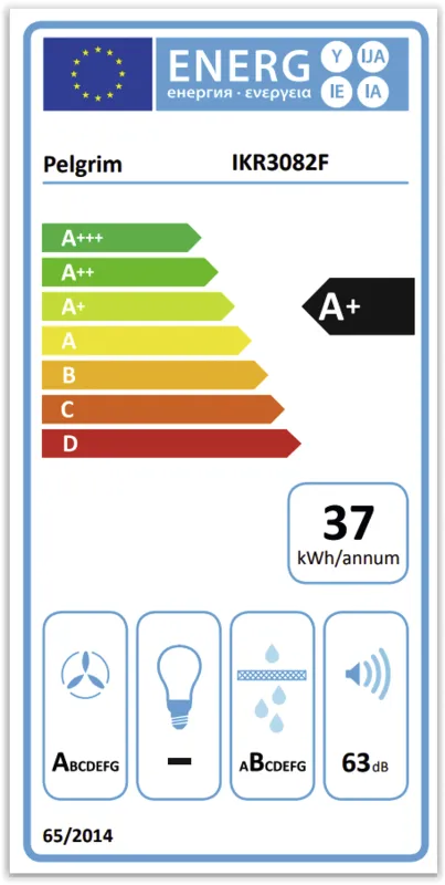 Pelgrim IKR3082F energielabel