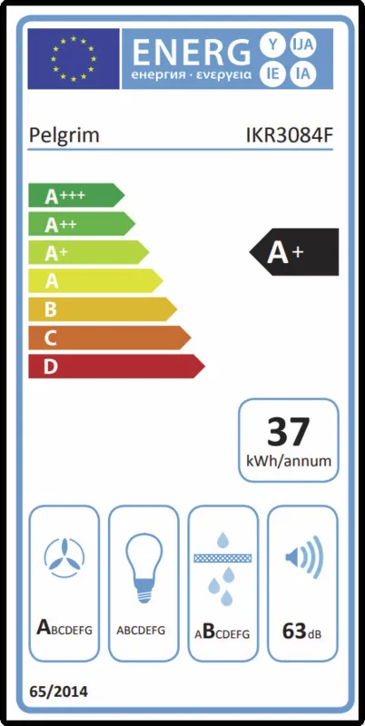Pelgrim IKR3084F energielabel