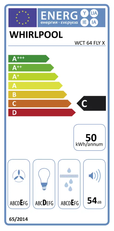 Whirlpool WCT 64 FLY X energielabel