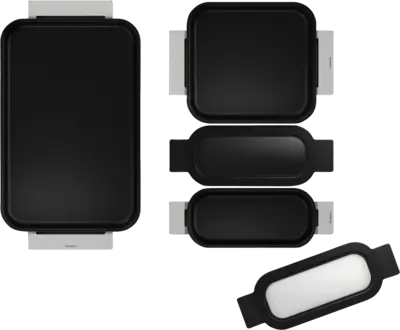 HEZ9FF040 Flex pan set, 4 stuks (2xS, 1xM, 1xL)