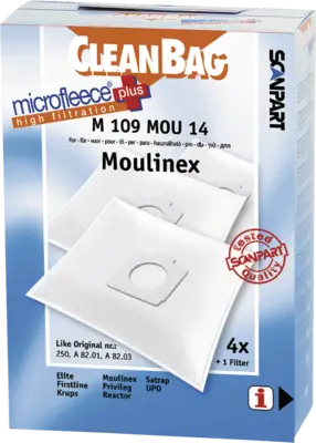 CleanBag 2682248109 Stofzak Moulinex Compact