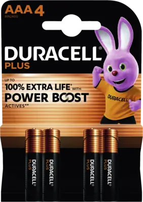 Duracell Plus-AAA(MN2400/LR03) BOOST K4