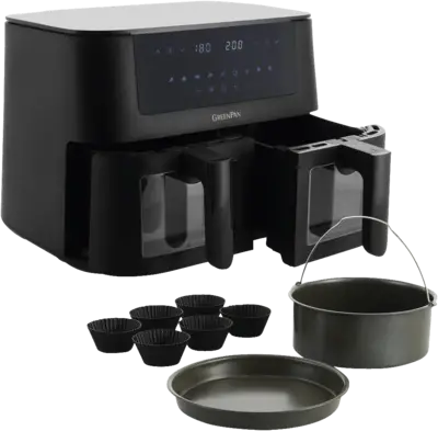 GreenPan Greenpan Bistro Airfryer 2x4 incl. acc muffin cups