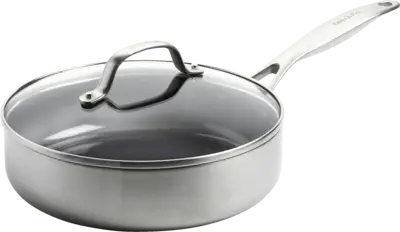 GreenPan Geneva hapjespan 24 cm met deksel