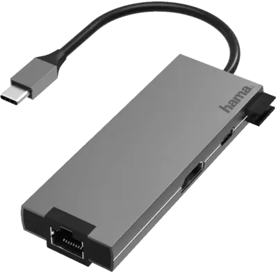 Hama 200109 USB-C-Multiport, 5 Ports, HDMI+LAN