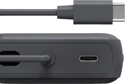 Power Pack Travel met kabel, 10000mAh, 2 uitgangen: 2x USB-C