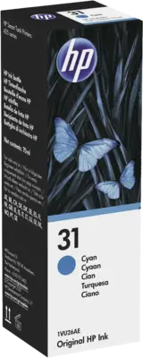 HP HP 31 - 1VU26AE ink bottle cyan 70ml product afbeelding