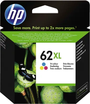 HP HP 62XL ink color