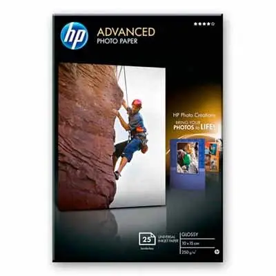 HP Advanced Fotopapier, glanzend - 25 vel/10 x 15 cm