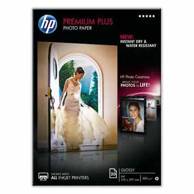 HP HP Premium Plus Fotopapier glanzend – 20 vel/DIN A4
